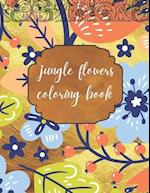 Jungle flowers coloring book