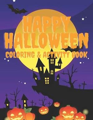 Happy Halloween Coloring and Activity Book