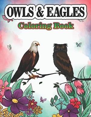 Owls & Eagles Coloring Book