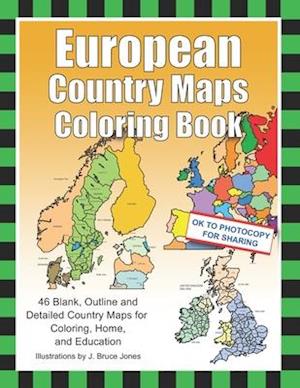 European Country Maps Coloring Book