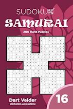 Sudoku Samurai - 200 Hard Puzzles 9x9 (Volume 16)