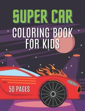 Super Car Coloring Book for Kids