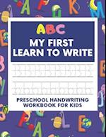 ABC My First Learn To Write