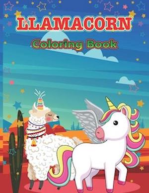 Llamacorn Coloring Book