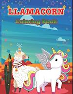 Llamacorn Coloring Book