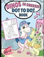 Dinos In Dresses Dot-To-Dot Book