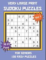 Very Large Print Sudoku Puzzles for Seniors