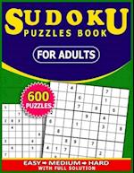 Sudoku Puzzles Book for adults 600 Puzzles with full Solution