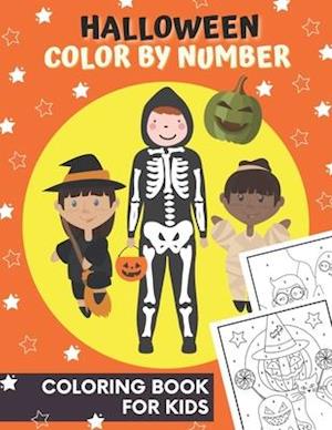 Halloween Color By Number For Kids