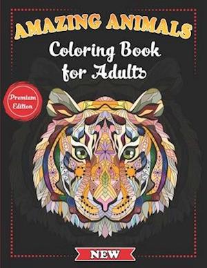 Amazing Animals Coloring Book for Adults