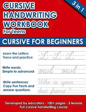 Cursive Handwriting Workbook For Teens