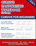 Cursive Handwriting Workbook For Teens