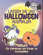 Lassen Sie Uns Halloween Ausmalen - Malbuch für Kleinkinder und Kinder im Vorschulalter