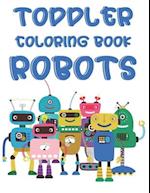 Toddler Coloring Book Robots