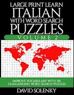 Large Print Learn Italian with Word Search Puzzles Volume 2