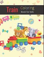Train Coloring Book for kids
