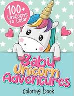 Baby Unicorn Adventures Coloring Book