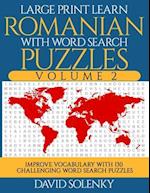 Large Print Learn Romanian with Word Search Puzzles Volume 2