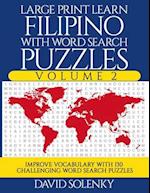 Large Print Learn Filipino with Word Search Puzzles Volume 2