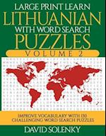 Large Print Learn Lithuanian with Word Search Puzzles Volume 2