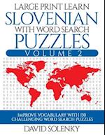 Large Print Learn Slovenian with Word Search Puzzles Volume 2