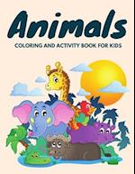 Animals Coloring and Activity Book for Kids