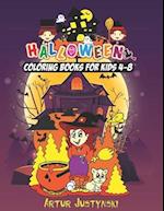 Halloween Coloring Book for Kids 4-8