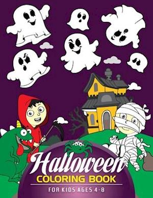 Halloween Coloring Book for Kids Ages 4-8