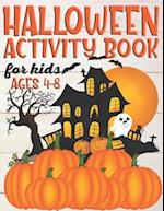 Halloween Activity Book For Kids Ages 4-8