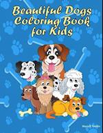 Beautiful dogs coloring book for kids