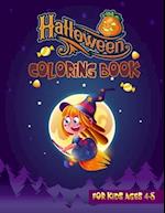 Halloween Coloring Book for kids ages 4-8