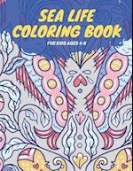 Sea life Coloring Book for kids ages 4-8