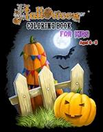 Halloween Coloring Book for Kids Aged 4-8