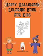 Happy Halloween Coloring Book For Kids