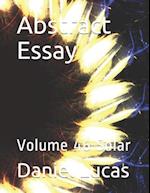 Abstract Essay