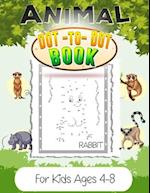 Animal Dot-to-Dot Book for kids ages 4-8