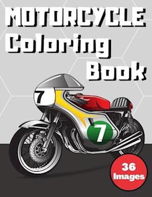 Motorcycle Coloring Book: Motorcycles & Motocross Scenes for Kids