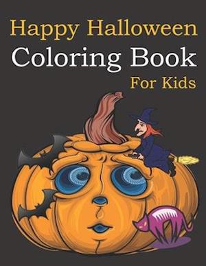 Happy Halloween Coloring Book For Kids