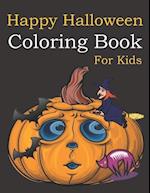 Happy Halloween Coloring Book For Kids