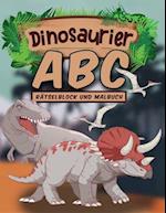 Dinosaurier Rätselblock und Malbuch