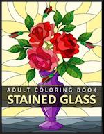 Stained Glass Adult Coloring Book