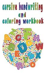 Cursive handwriting and coloring workbook