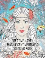 Creative Haven Magnificent Mermaids Coloring Book