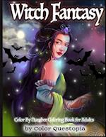 Witch Fantasy Color By Number Coloring Book For Adults