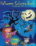 Halloween coloring book for kids ages 3-8