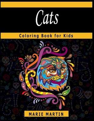 Cats Coloring Book for Kids: The Too Cute Cats Coloring Book, A Fun Coloring Gift Book for Party Lovers & Relaxation with Stress Relieving Cats Design
