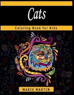 Cats Coloring Book for Kids: The Too Cute Cats Coloring Book, A Fun Coloring Gift Book for Party Lovers & Relaxation with Stress Relieving Cats Design