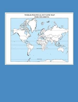 World - Political Out Line Map for Childrens
