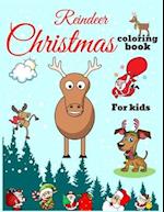 Reindeer Christmas Coloring Book For Kids