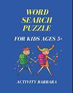 word search puzzle for kids ages 5+